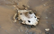 NASA images the remnants of the parachute that landed the Perseverance rover on Mars